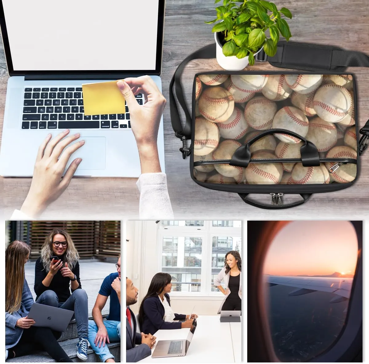 Laptop Bag Case Shoulder Messenger Carrying Bag 13 14 15 Inch Waterproof Computer Sleeve Cover