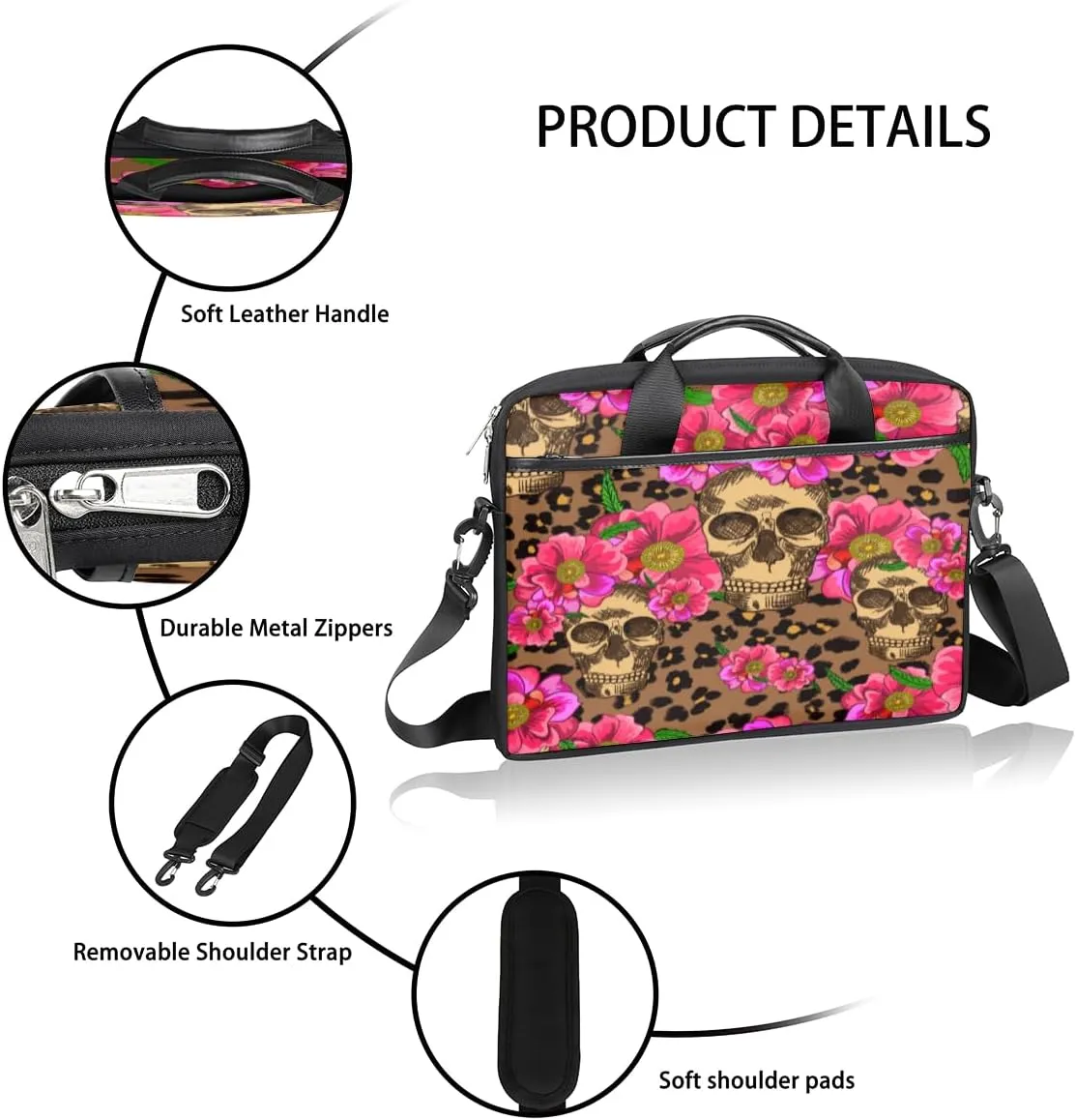 Laptop Bag Case Shoulder Messenger Carrying Bag 13 14 15 Inch Waterproof Computer Sleeve Cover