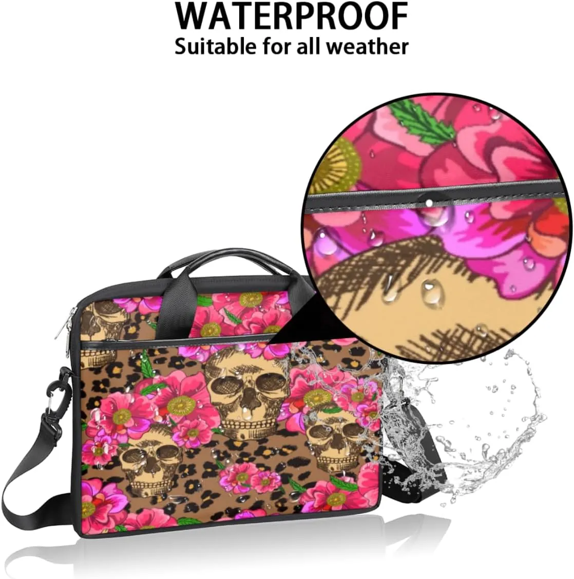 Laptop Bag Case Shoulder Messenger Carrying Bag 13 14 15 Inch Waterproof Computer Sleeve Cover