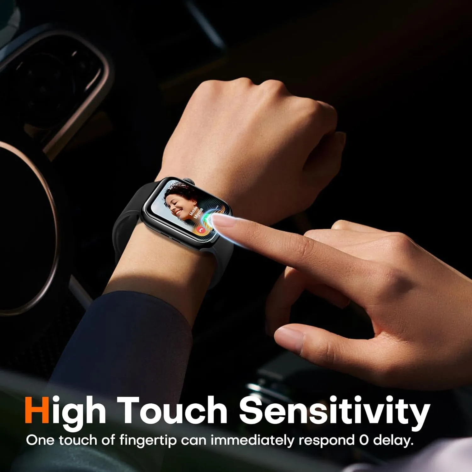 LK 8 Pack for Apple Watch Series 10 Screen Protector 46mm- Self-Healing TPU Screen Protector, Anti Scratch 0 Bubble, HD Touch Sensitive, Upgrade Flexible Film for iWatch S10 46mm