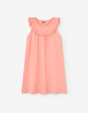LOSAN ALLOVER EYELET FLUTTER SLEEVE JUMPER