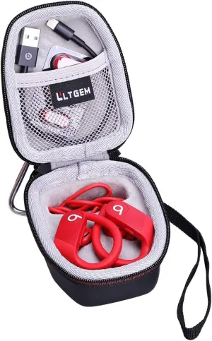 LTGEM Case Compatible with Powerbeats High-Performance MWNV2LL/A Powerbeats3 MRQ92 Earphones, Black