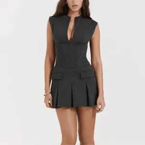 Lucinda Solid Mini Dress