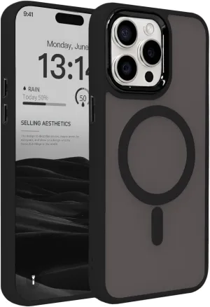 Magnetic Case for iPhone 11 [MagSafe Compatible] - Translucent Matte Slim Thin Shockproof Protective Cover for Women, Men, and Girls, Compatible with iPhone 11, Black