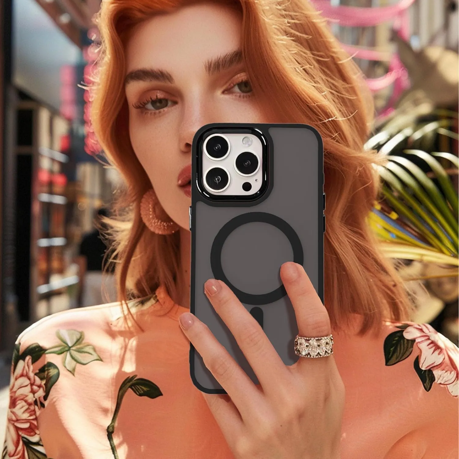 Magnetic Case for iPhone 11 [MagSafe Compatible] - Translucent Matte Slim Thin Shockproof Protective Cover for Women, Men, and Girls, Compatible with iPhone 11, Black