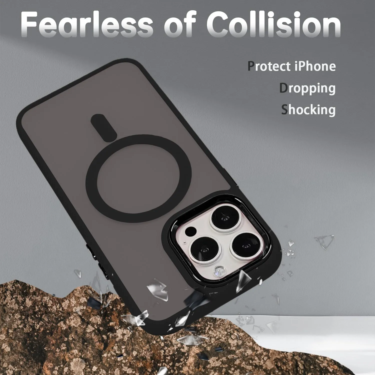Magnetic Case for iPhone 11 [MagSafe Compatible] - Translucent Matte Slim Thin Shockproof Protective Cover for Women, Men, and Girls, Compatible with iPhone 11, Black