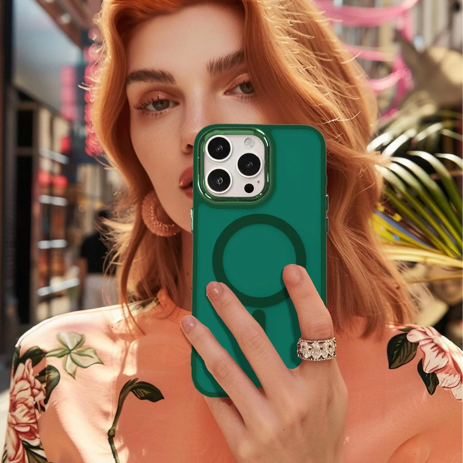 Magnetic Case for iPhone 11 [MagSafe Compatible] - Translucent Matte Slim Thin Shockproof Protective Cover for Women, Men, and Girls, Compatible with iPhone 11, Green