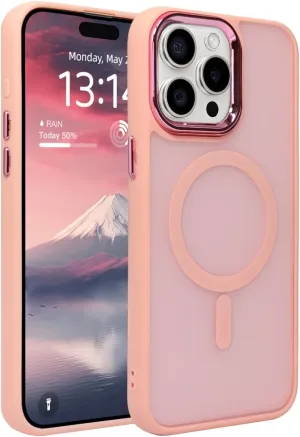 Magnetic Case for iPhone 11 [MagSafe Compatible] - Translucent Matte Slim Thin Shockproof Protective Cover for Women, Men, and Girls, Compatible with iPhone 11, Pink