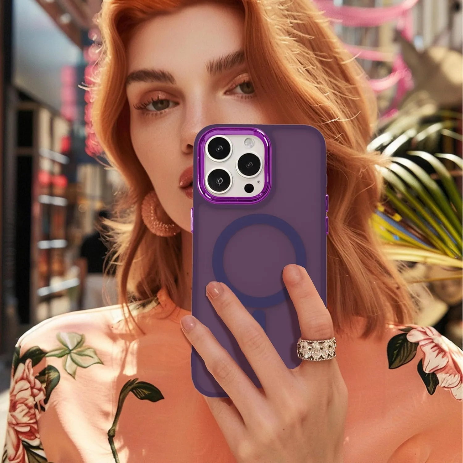 Magnetic Case for iPhone 11 [MagSafe Compatible] - Translucent Matte Slim Thin Shockproof Protective Cover for Women, Men, and Girls, Compatible with iPhone 11, Purple