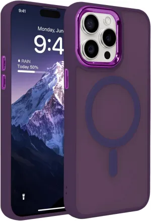 Magnetic Case for iPhone 11 [MagSafe Compatible] - Translucent Matte Slim Thin Shockproof Protective Cover for Women, Men, and Girls, Compatible with iPhone 11, Purple