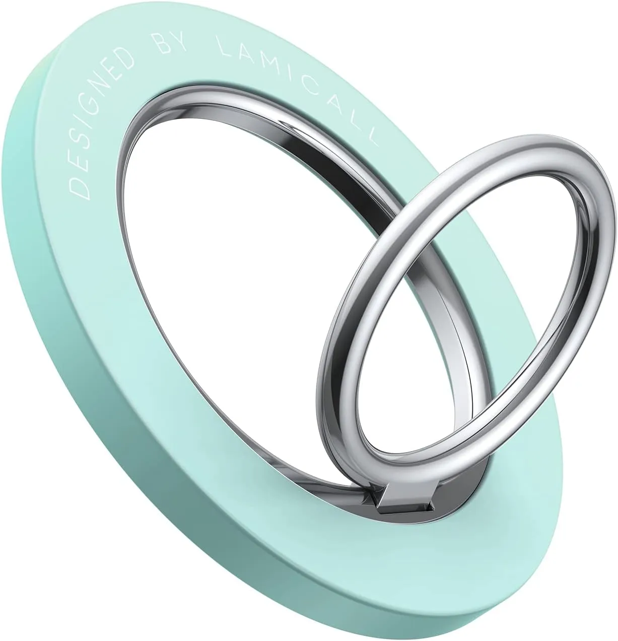 Magnetic Phone Ring Holder for Mag Safe - Lamicall Magnetic Finger Phone Ring Stand Holder, Magnet Ring Grip, Compatible with iPhone 14 Plus 13 12, Pro, Pro Max, Mini, Grass Green
