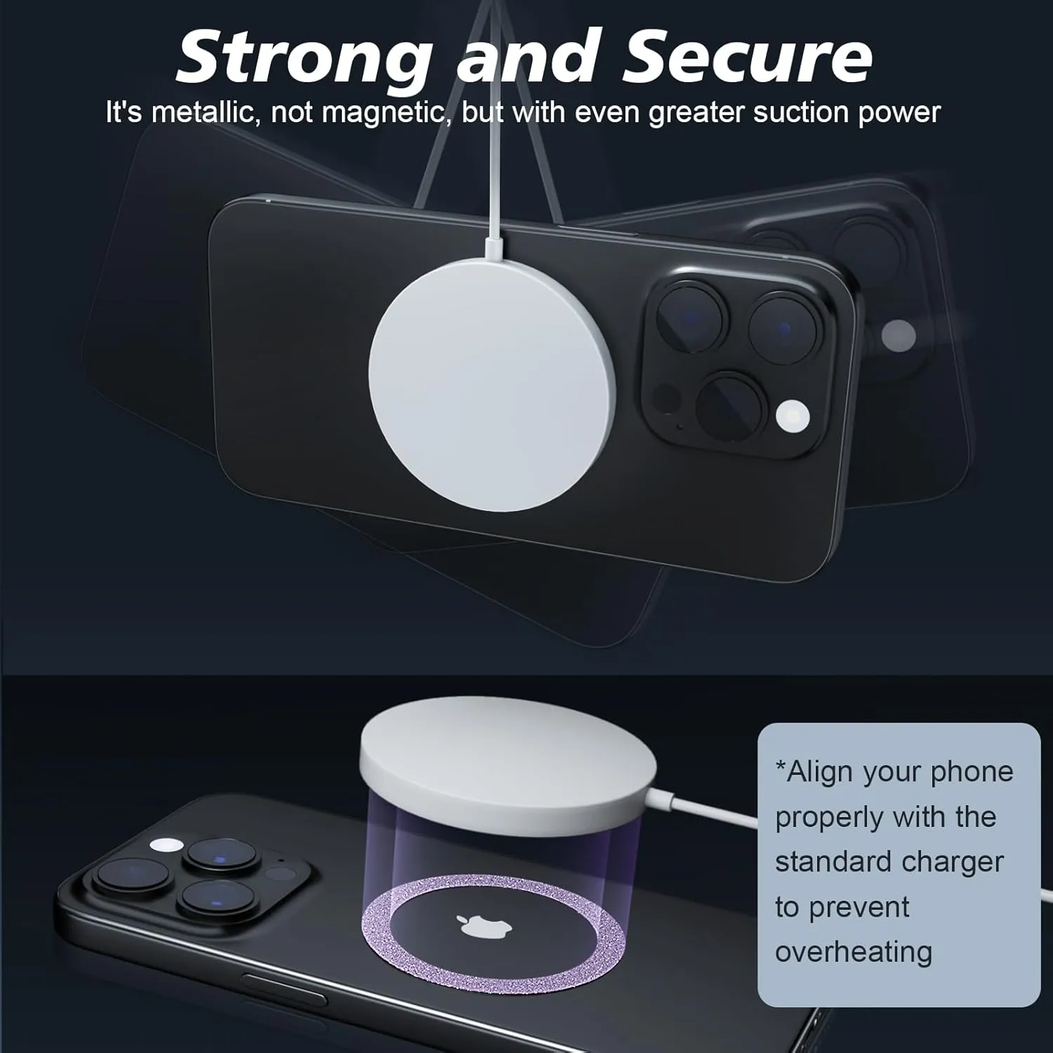 Magnetic Ring,Compatible with MagSafe Stickers,Supports Wireless Charging,Universal Magnetic Conversion Kit,Suitable for iPhone 15/14/13/12/11,Galaxy S23/S22/S21 All Phones-5 Pack(Purple)