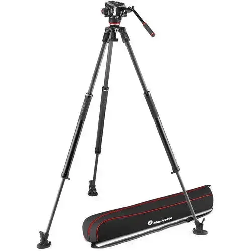 Manfrotto 504X Fluid Video Head with 635 FAST Carbon Fibre Tripod