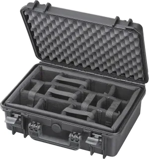 MAX430CAM IP67 Rated Waterproof Durable Watertight Equipment Photography with Hard Carry Plastic Case Padded Dividers/Flight Case/Tool Box