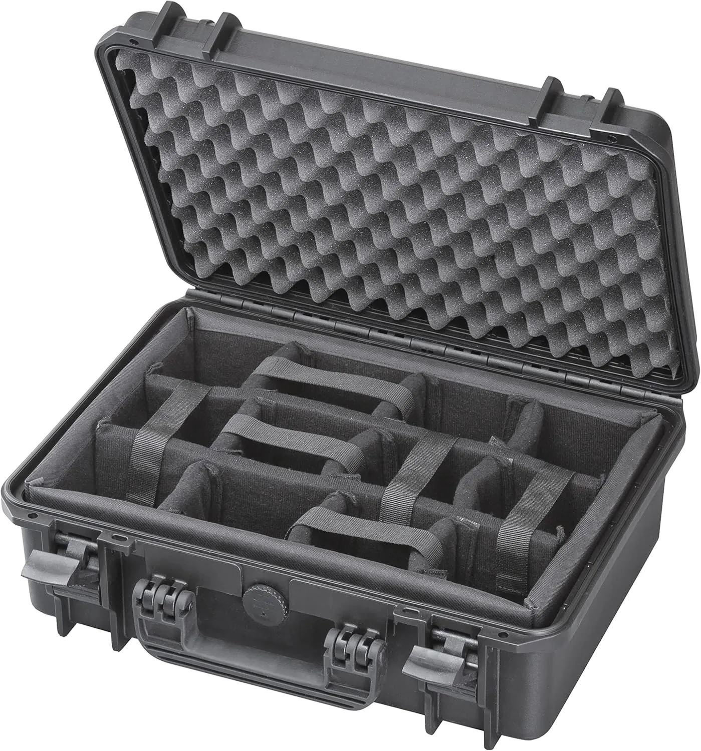MAX430CAM IP67 Rated Waterproof Durable Watertight Equipment Photography with Hard Carry Plastic Case Padded Dividers/Flight Case/Tool Box