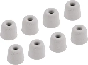 MECCANIXITY Replacement Foam Ear Tips Earbuds Bud 3-4mm Middle Size Earbuds Tips for Earphones Silver 8 Pcs