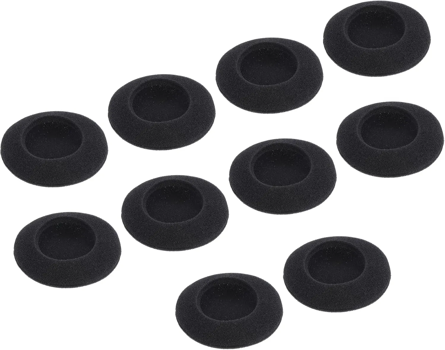 MECCANIXITY Replacement Foam Ear Tips Earbuds Bud 45mm Earbuds Tips for Earphones Black 10 Pcs