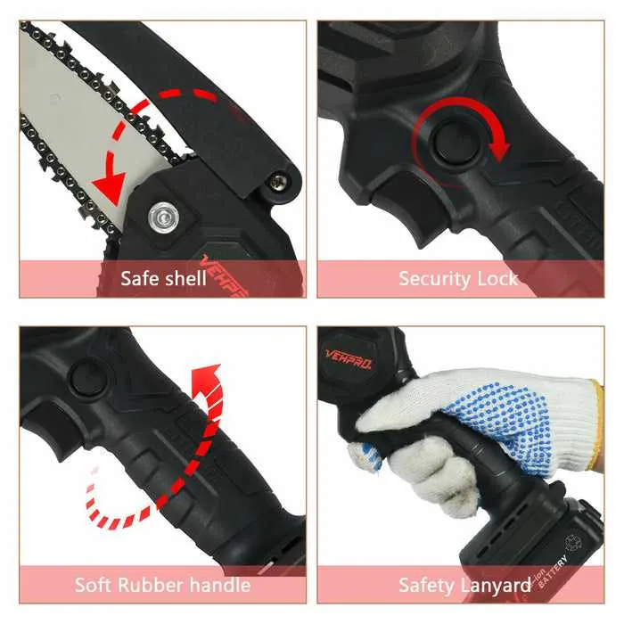 Mini Electric Battery Powered Cordless Chainsaw