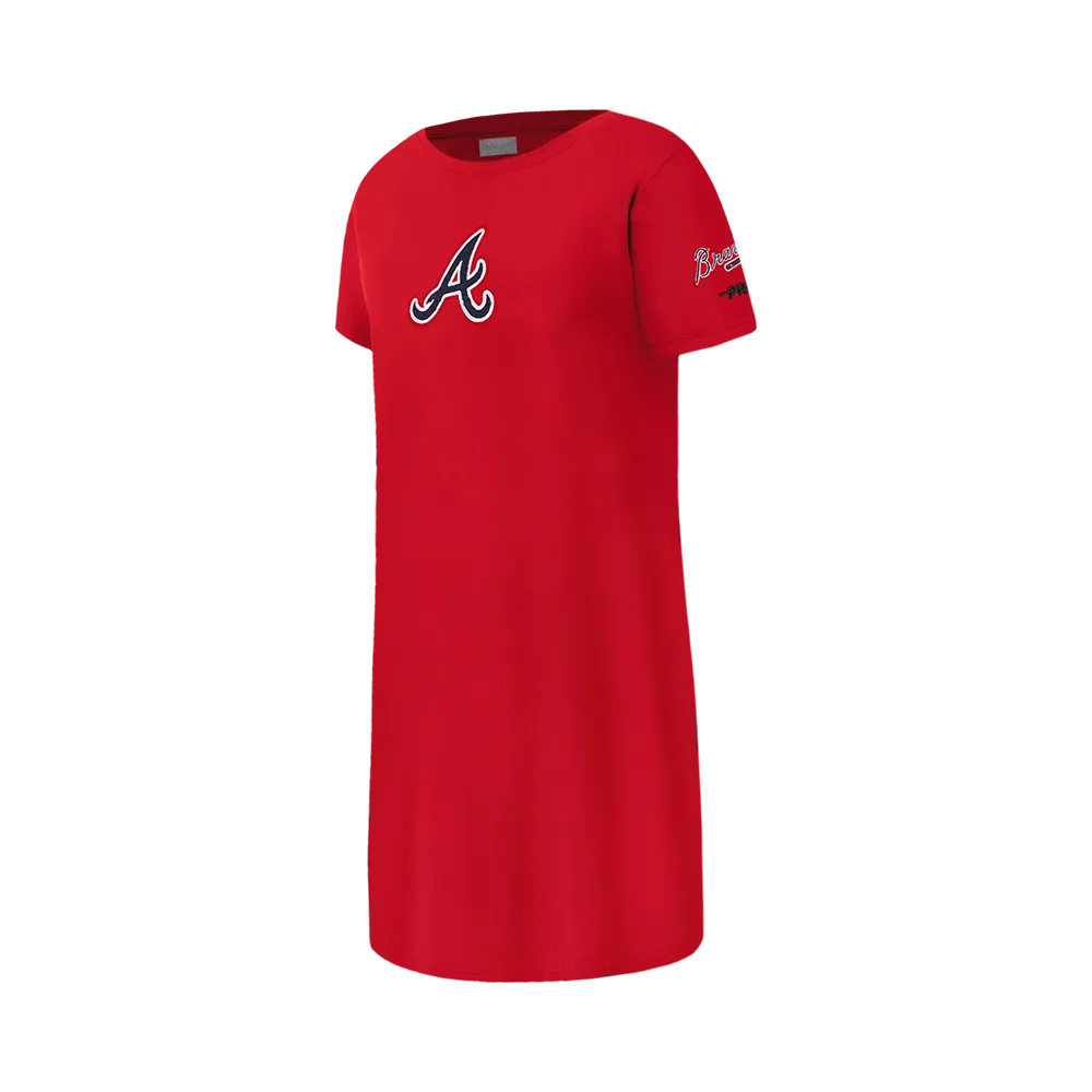 MLB ATLANTA BRAVES CLASSIC BIG GIRLS TOP DRESS (RED)