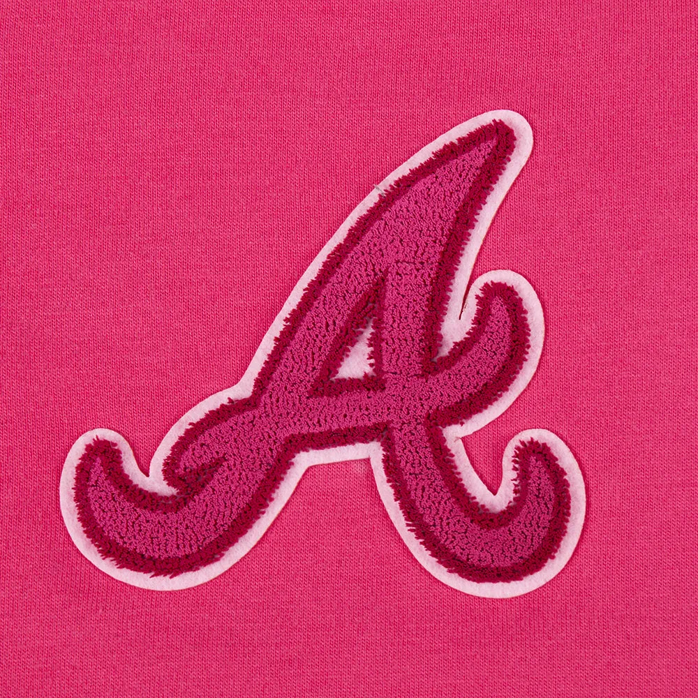 MLB ATLANTA BRAVES TRIPLE PINK BIG GIRLS TOP DRESS (BEETROOT PURPLE)