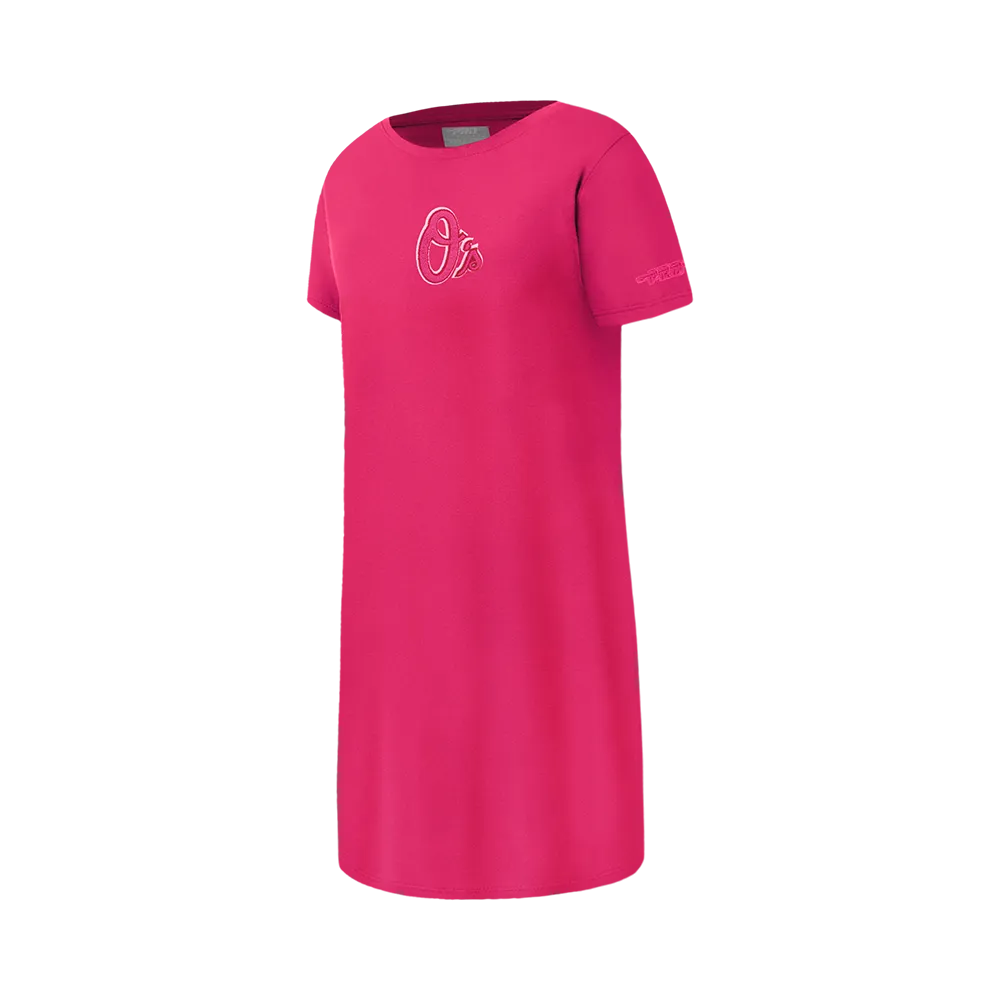 MLB BALTIMORE ORIOLES TRIPLE PINK BIG GIRLS TOP DRESS (BEETROOT PURPLE)