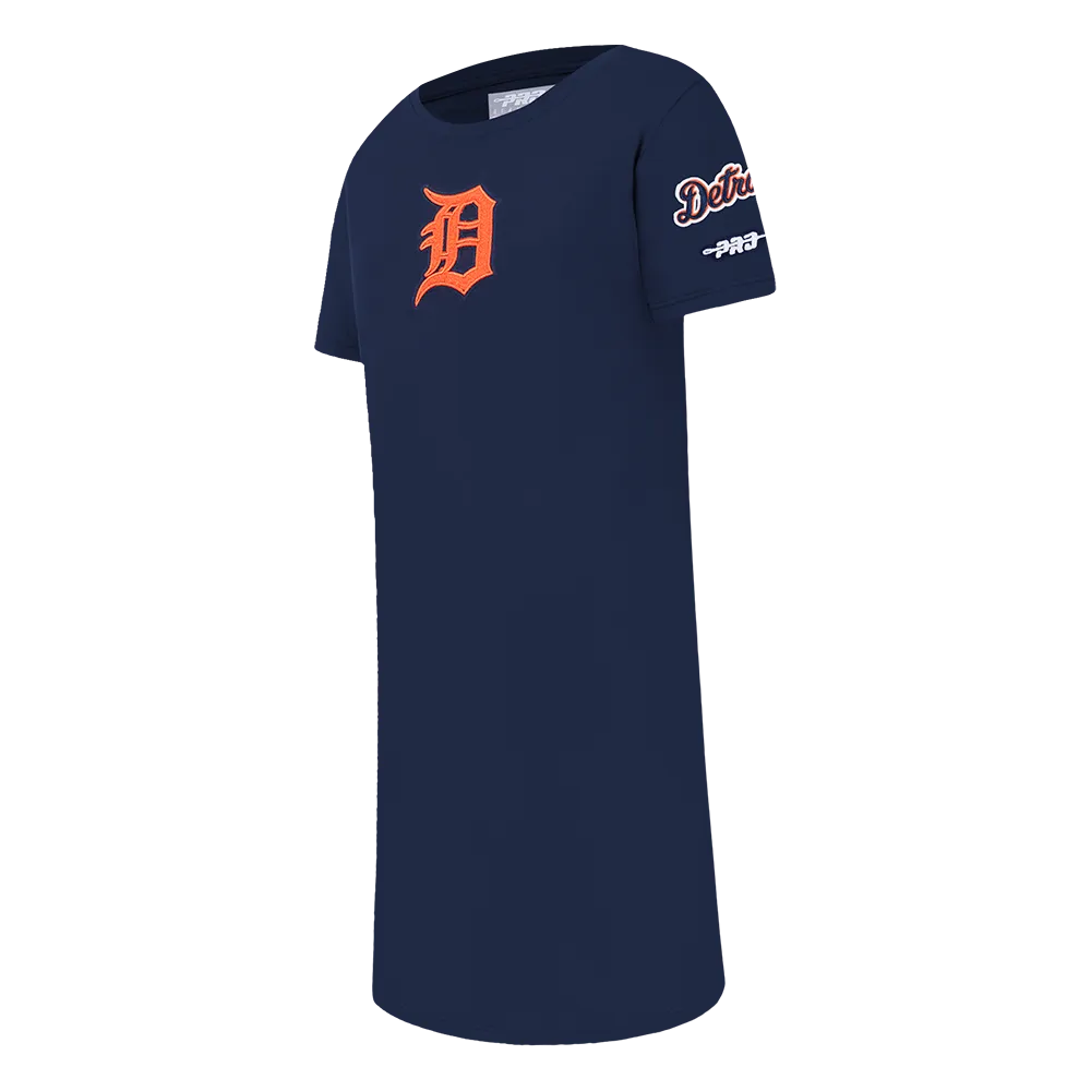 MLB DETROIT TIGERS CLASSIC BIG GIRLS TOP DRESS (MIDNIGHT NAVY)