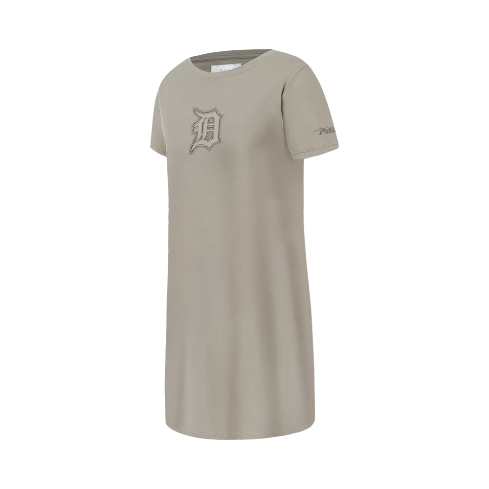 MLB DETROIT TIGERS NEUTRAL BIG GIRLS TOP DRESS (TAUPE)