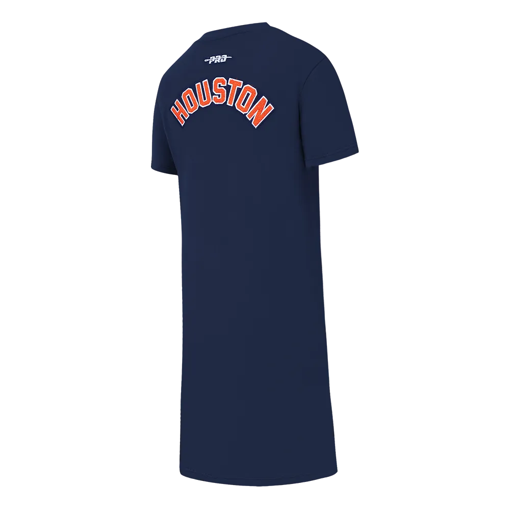 MLB HOUSTON ASTROS CLASSIC BIG GIRLS TOP DRESS (MIDNIGHT NAVY)