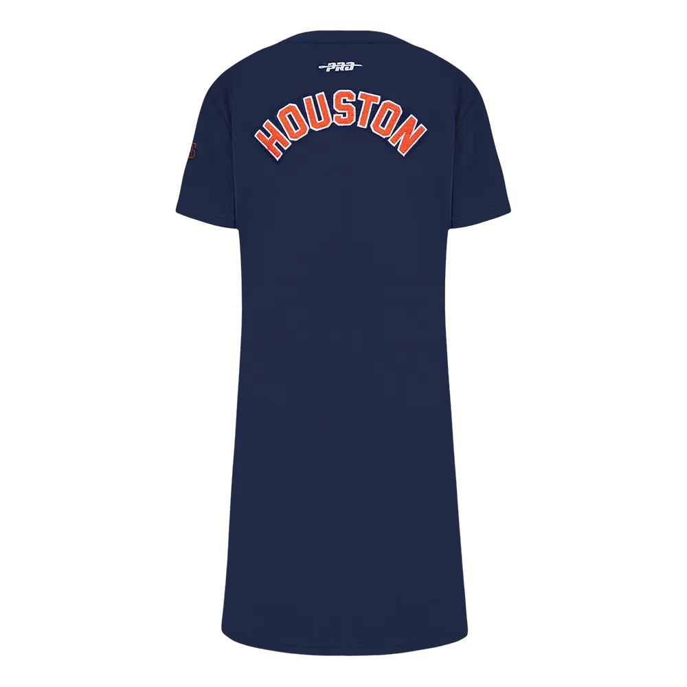 MLB HOUSTON ASTROS CLASSIC BIG GIRLS TOP DRESS (MIDNIGHT NAVY)