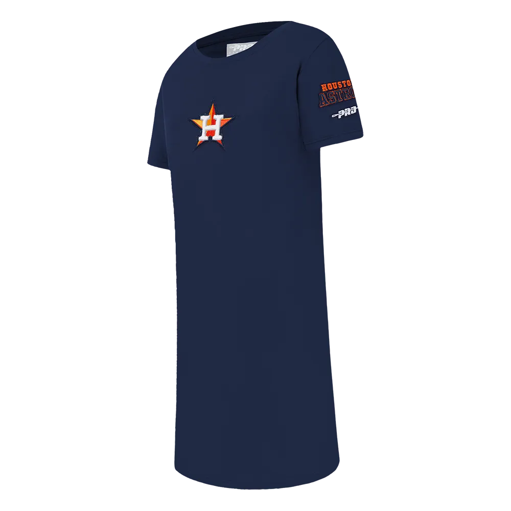 MLB HOUSTON ASTROS CLASSIC BIG GIRLS TOP DRESS (MIDNIGHT NAVY)