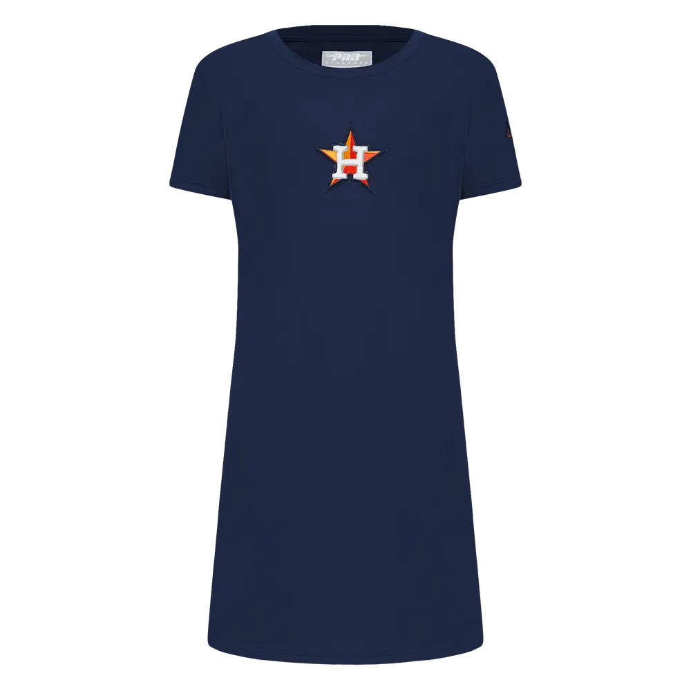 MLB HOUSTON ASTROS CLASSIC BIG GIRLS TOP DRESS (MIDNIGHT NAVY)
