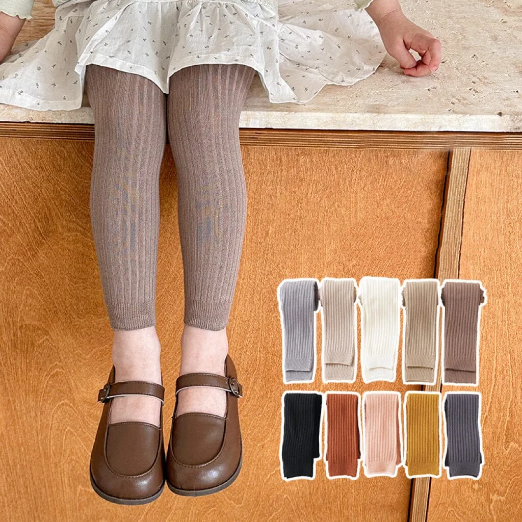Momo Solid Color Ribbed Leggings