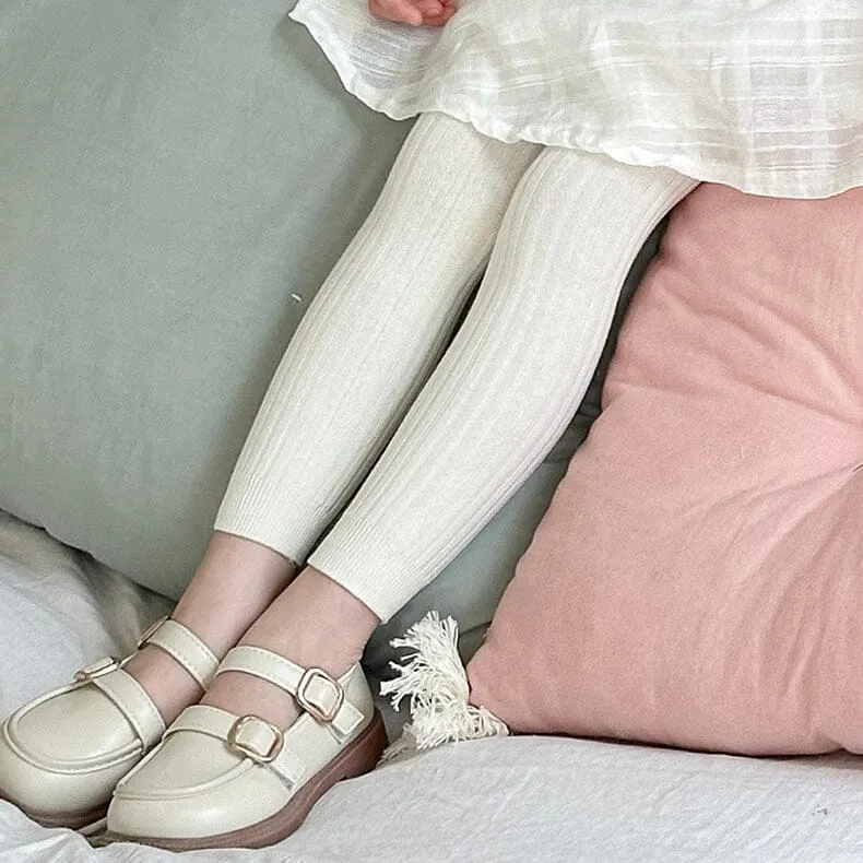 Momo Solid Color Ribbed Leggings