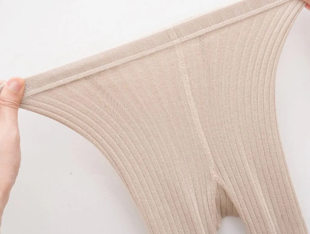 Momo Solid Color Ribbed Leggings
