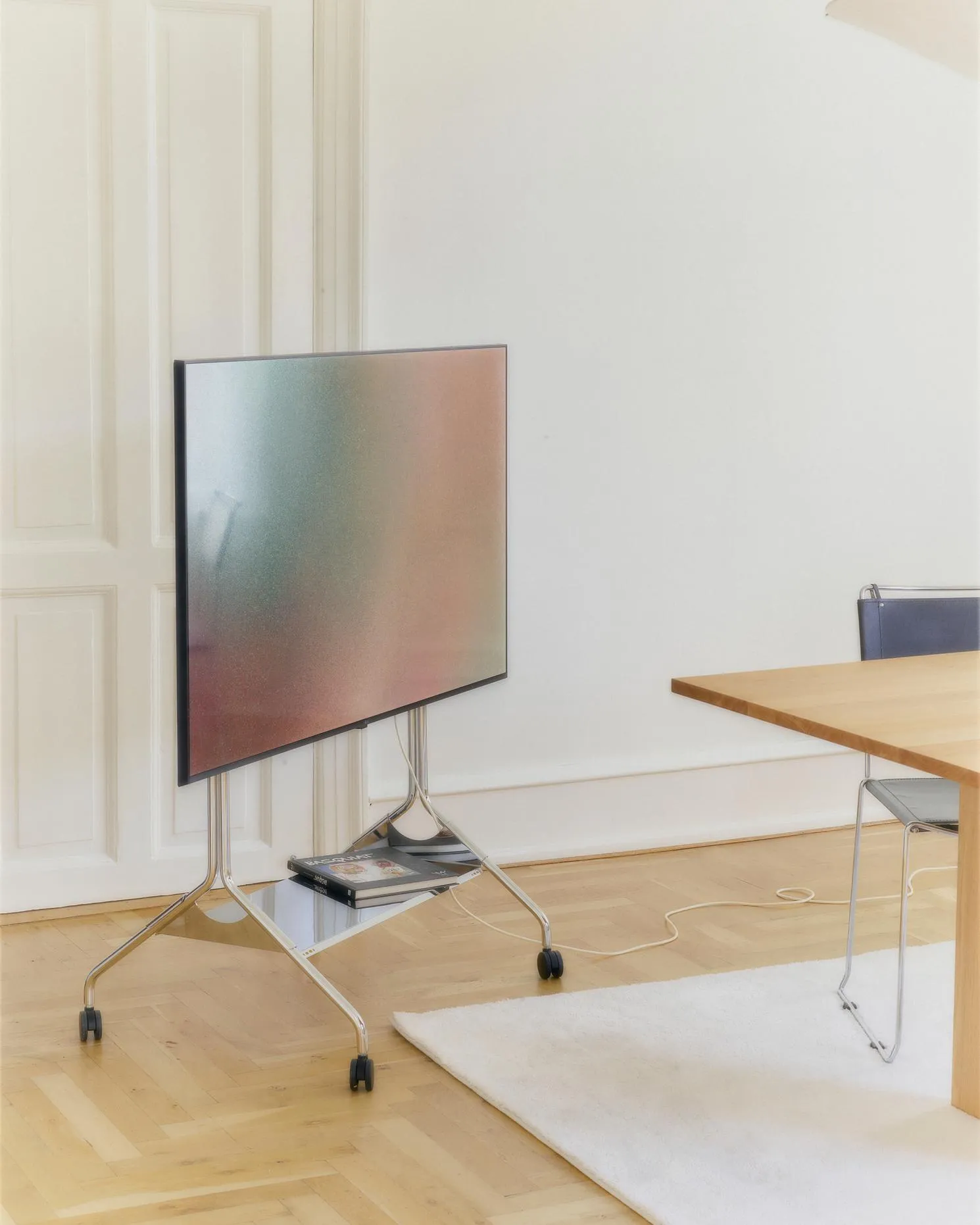Moon Tray Shelf - Chrome