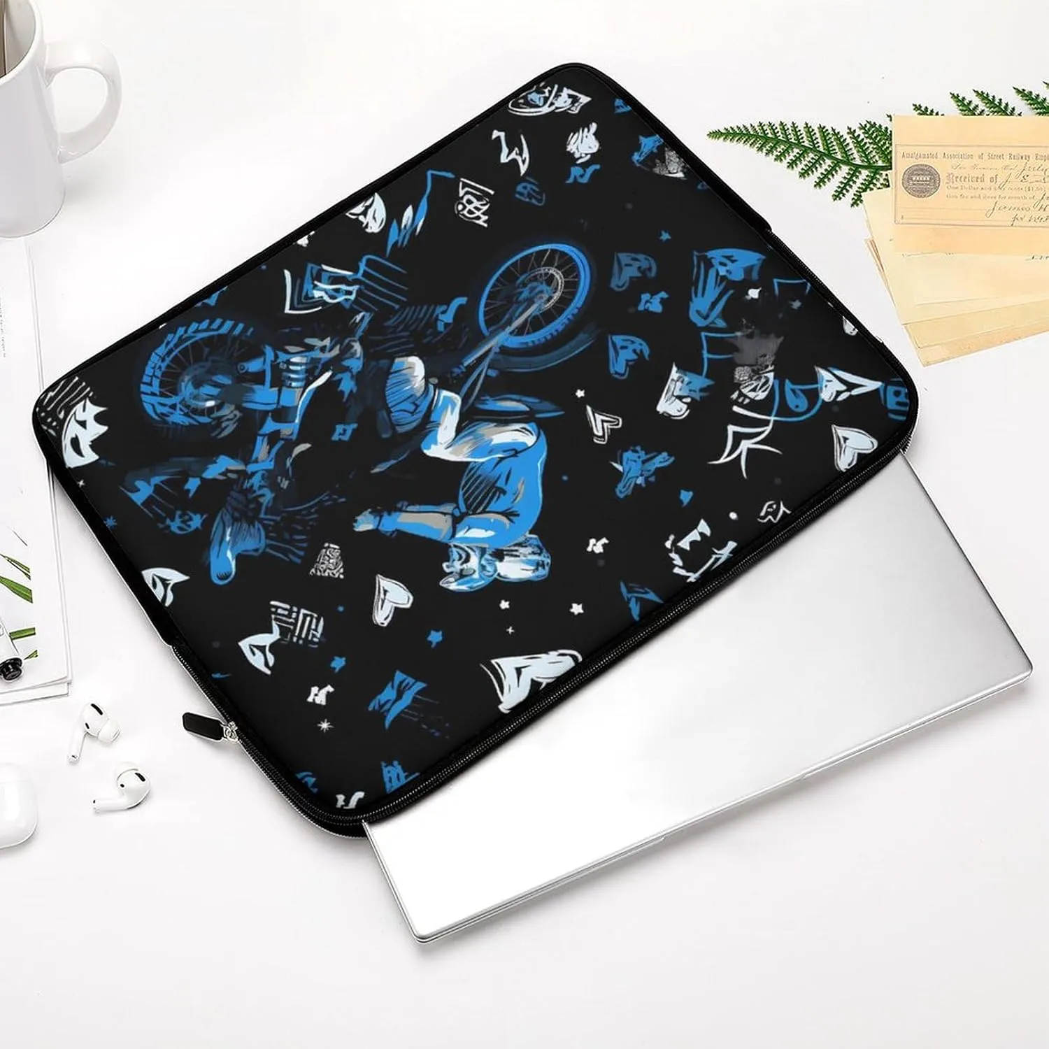Motorcycle Laptop Case Sleeve Bag 15inch Durable Shockproof Protective Computer Carrying Cover Briefcase