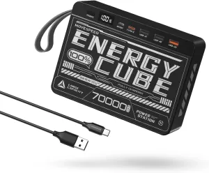 MOVE SPEED 2025 Upgrade 70000mAh Power Bank High Capacity, 22.5W Max PD 3.0 Fast Charging, Large Power Bank,4 Outputs 2 Inputs,LED Display,USB-C Battery Packs for iPhone, Samsung,Camping,Travel