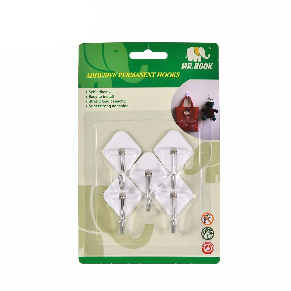 MR HOOK Adhesive Permanent Plastic Hook