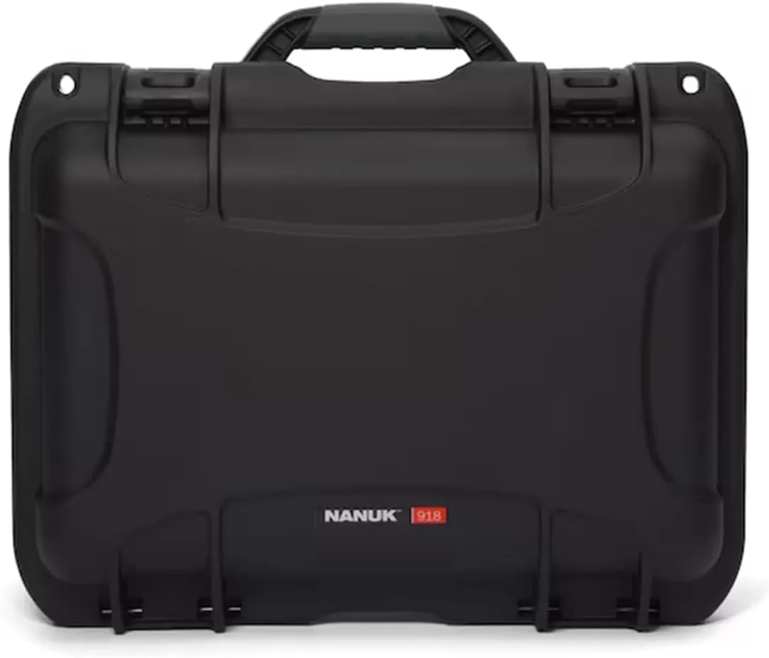 NANUK 918 Waterproof Hard Case with Custom Foam Insert for 6 Lenses (Black)