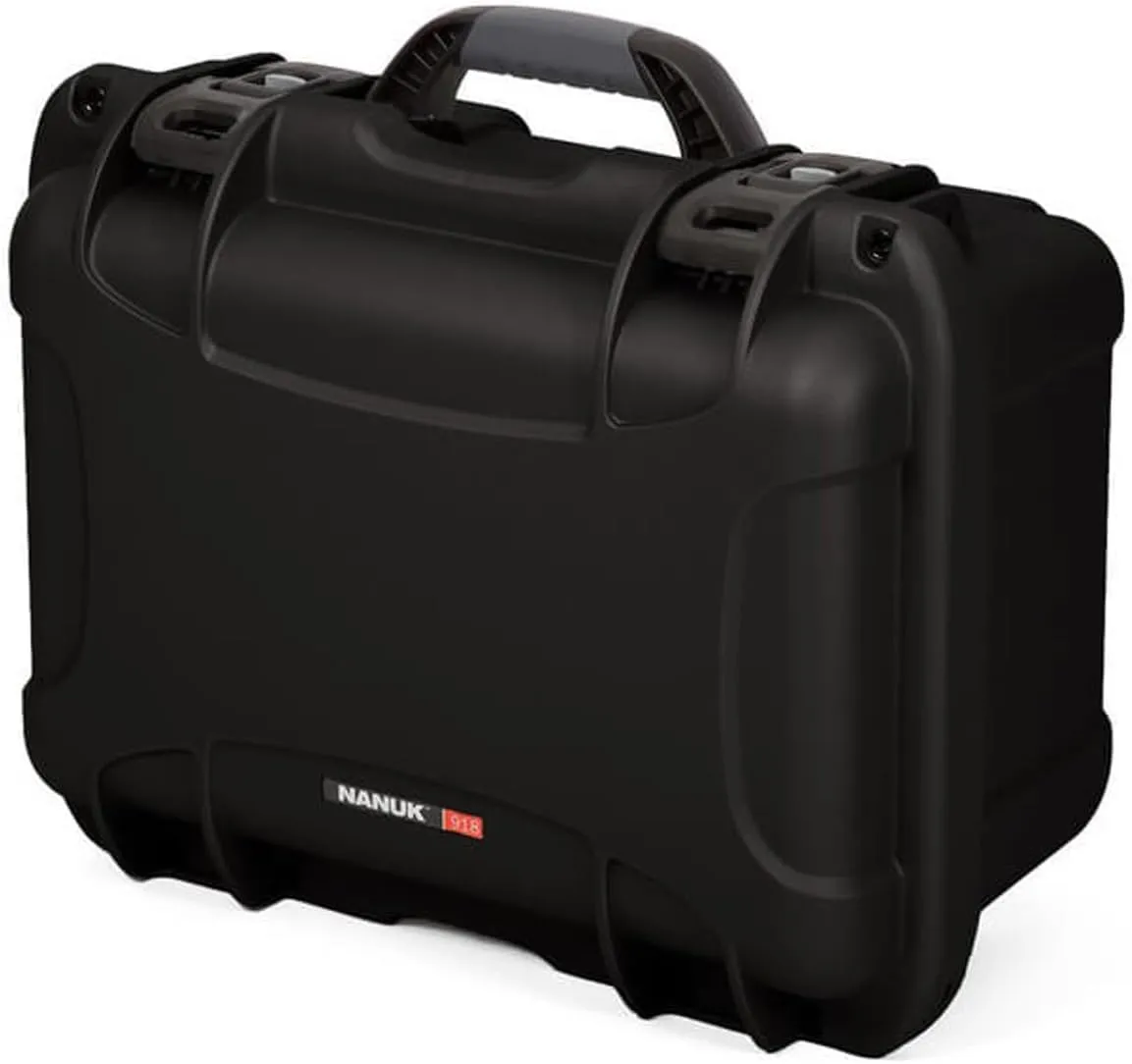 NANUK 918 Waterproof Hard Case with Custom Foam Insert for 6 Lenses (Black)