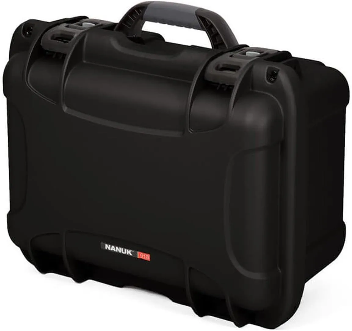 NANUK 918 Waterproof Hard Case with Custom Foam Insert for 6 Lenses (Black)