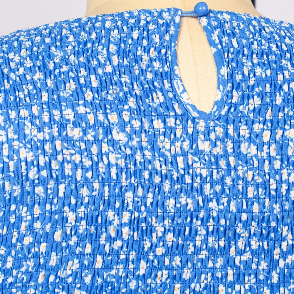Plus Size Tiered Dress Short Sleeve Crew Neck A-Line Dress
