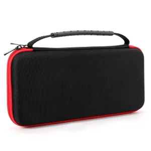 Portable Cable Organizer Bags Switch Cases Protective Carrying Bag Mesh Inner Pocket, Zipper Enclosure, Durable Exterior, Universal Travel Pouch Bag (Black)
