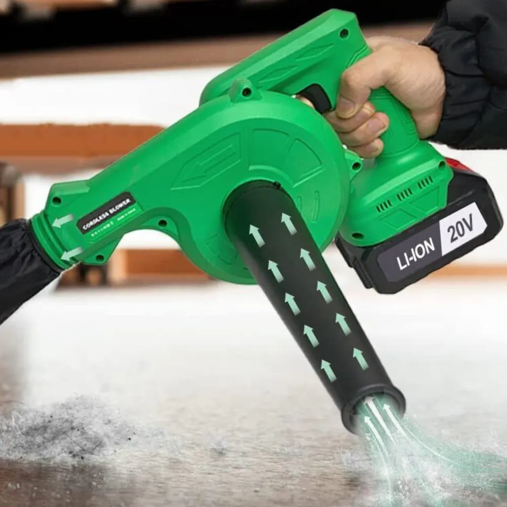 Powerful 2-in-1 Cordless Leaf Blower & Vacuum, Rechargeable