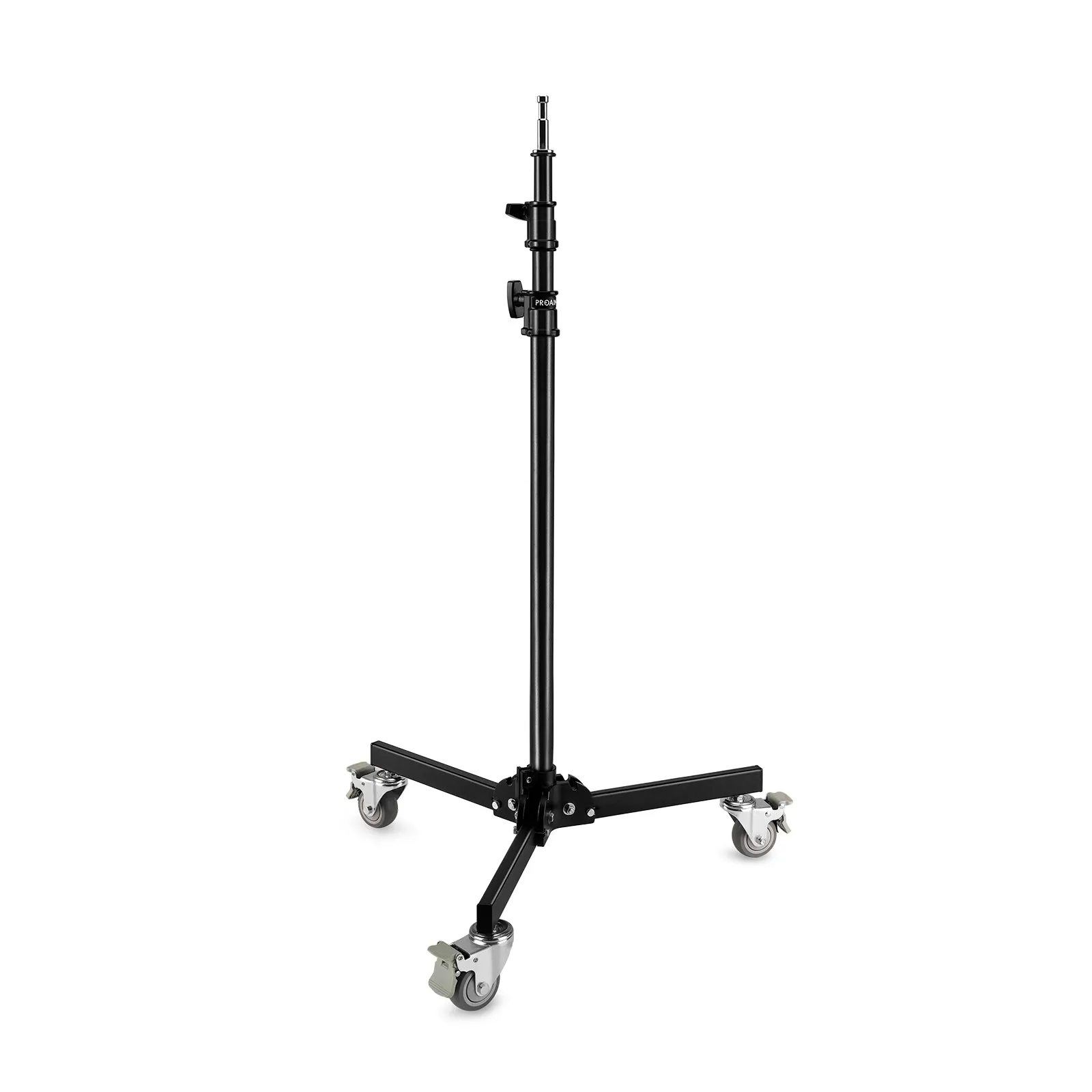 Proaim 5/8 Folding Wheel Base Stand for Lights & Studio Photography | Max. Height: 8.6 Feet
