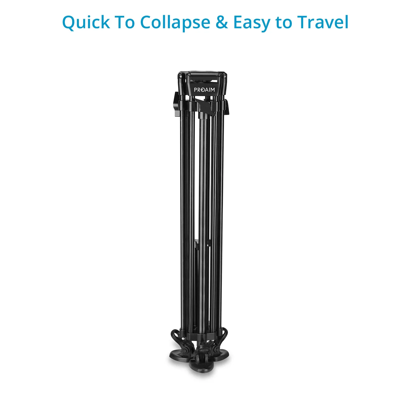 Proaim 75mm Camera Tripod Stand with Tripod Shoes| Payload - 35kg/70lb