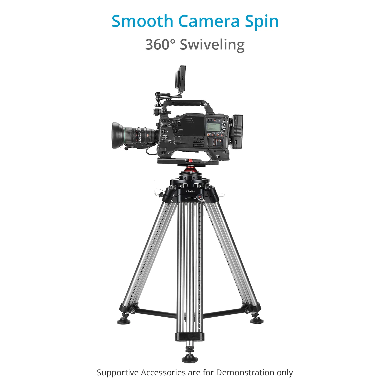Proaim Camera Support Leveling Base  Mitchell & 3/8 Base Mount