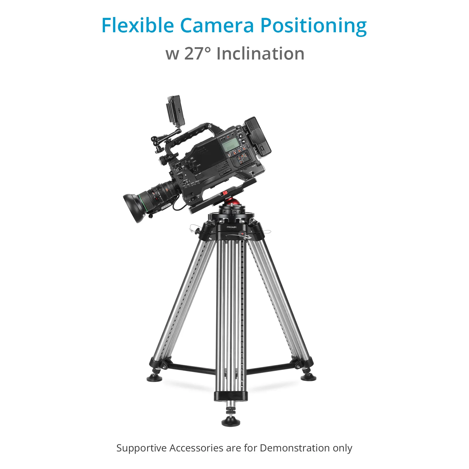 Proaim Camera Support Leveling Base  Mitchell & 3/8 Base Mount