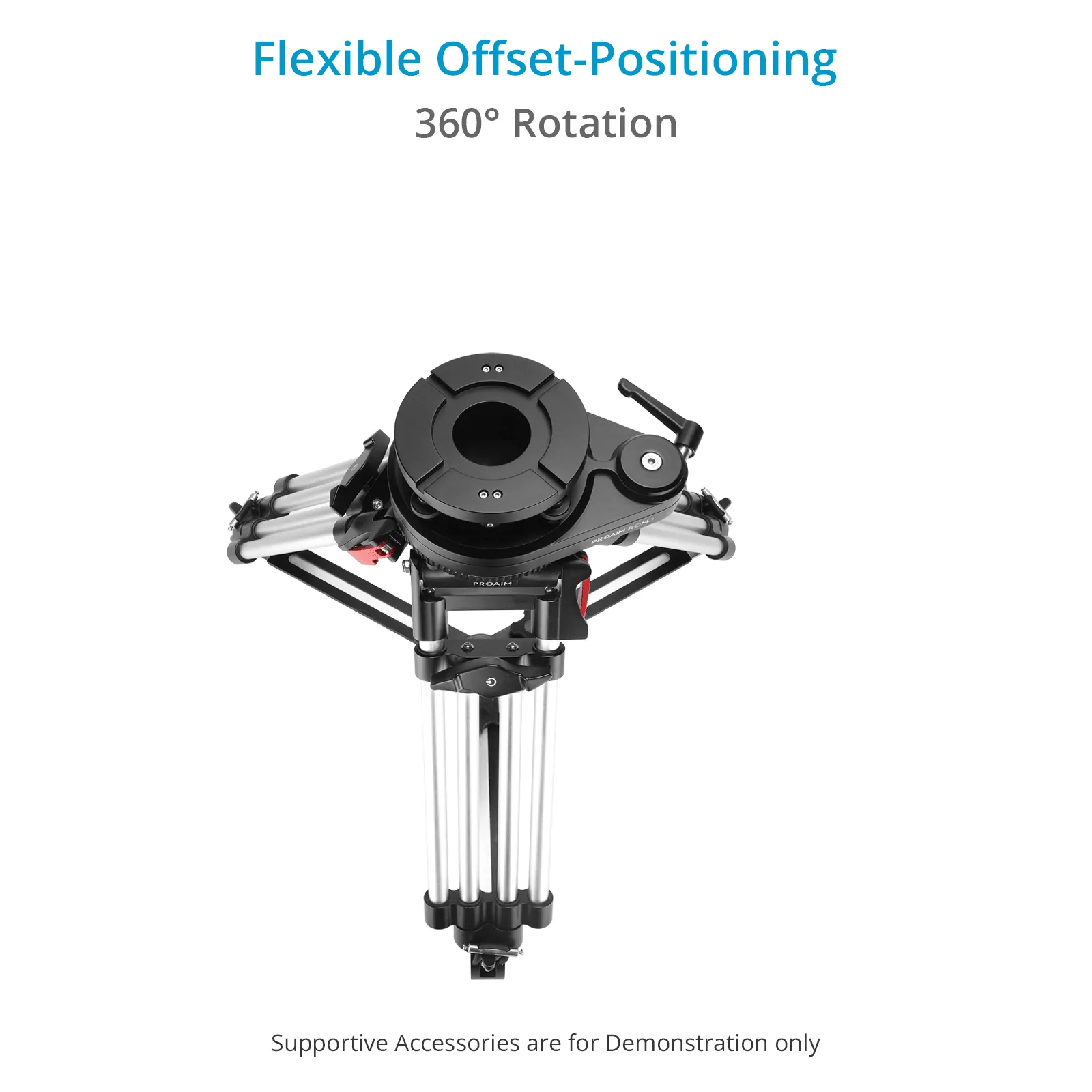 Proaim ROM-1 Rotating Offset 4 Way Camera Leveller - Mitchell to Mitchell