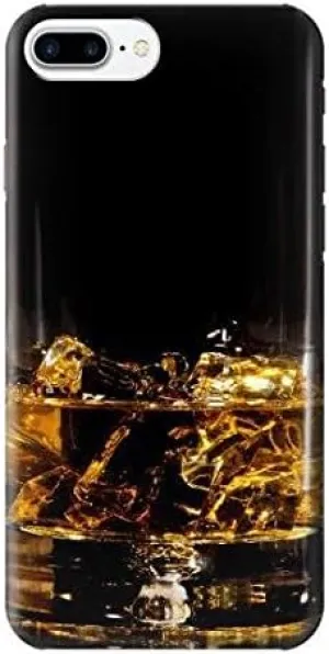 R2742 Ice Whiskey Whisky Glass Case Cover for iPhone 8 Plus